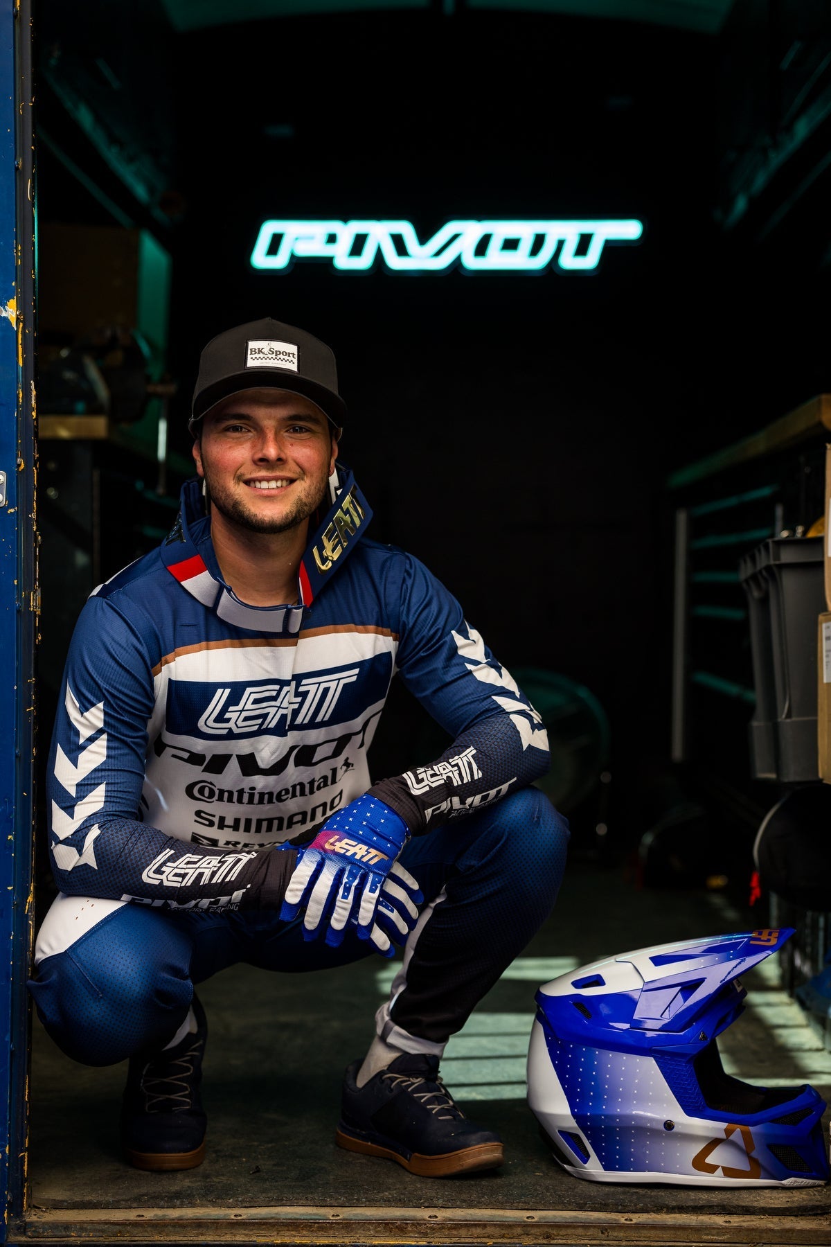 Roger Vieira in sponsored Leatt gear