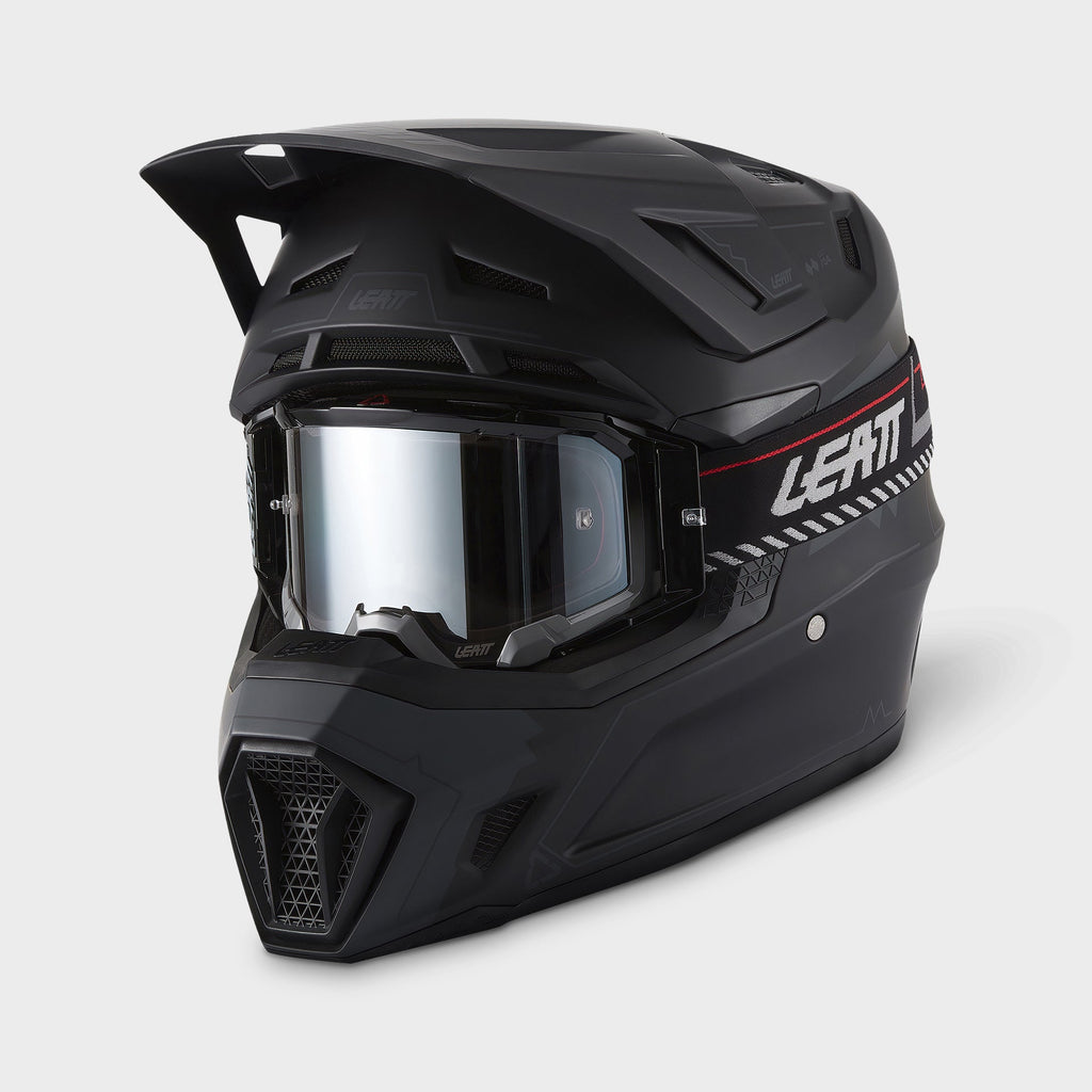 7 5 8 motorcycle helmet Leatt Moto 7.5 Kit-Stealth Black-M ROD CASE Quick Method to Remove track and open Size:2wt 7'9