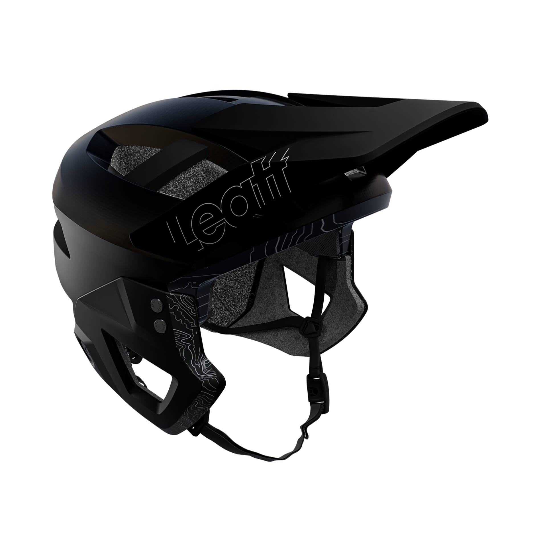 leatt 3.0 - enduro fullface helm Leatt MTB Enduro 3.0 Helmet Stealth, L