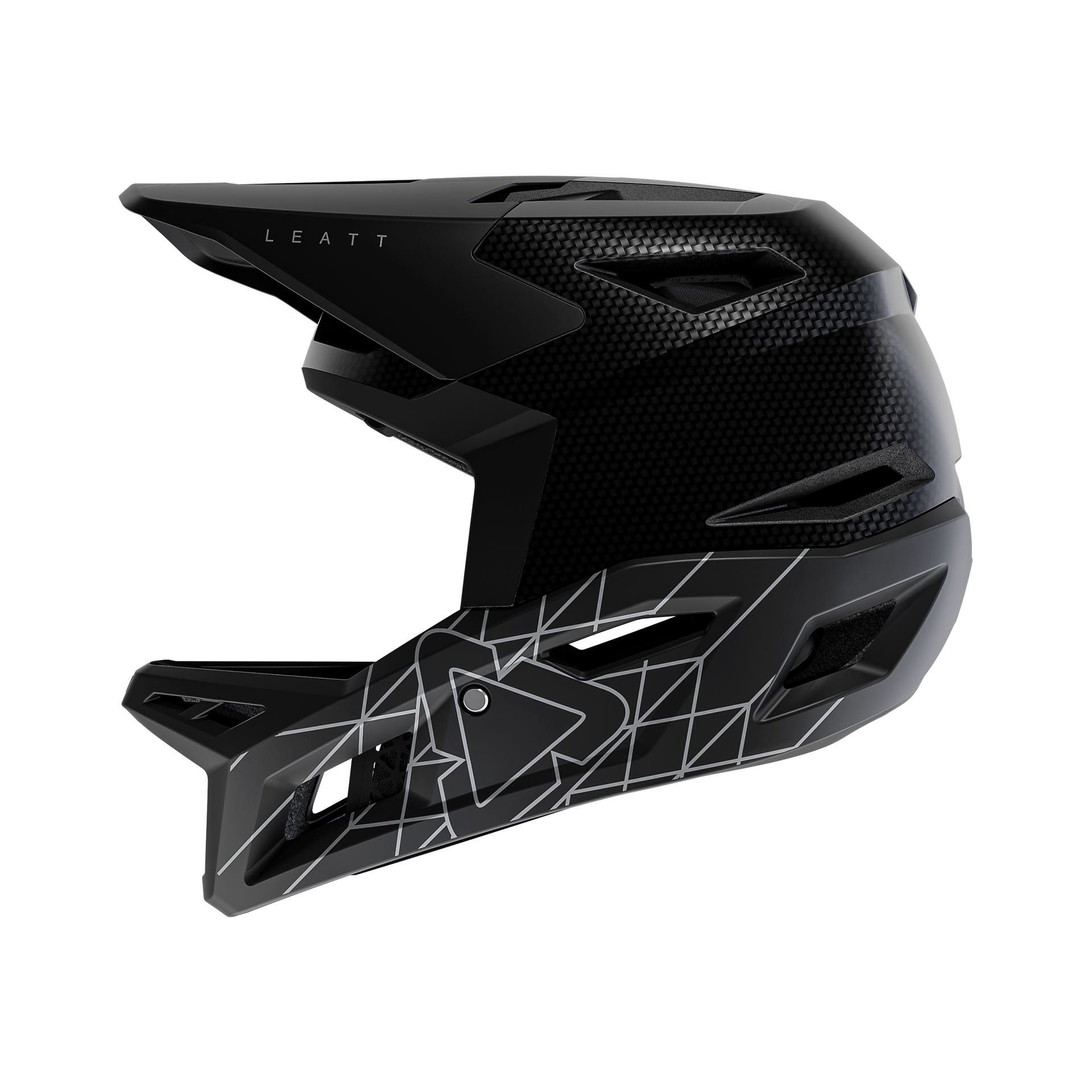 carbon mtb helm Leatt MTB Gravity 6.0 Carbon V24 Helmet Stealth, M