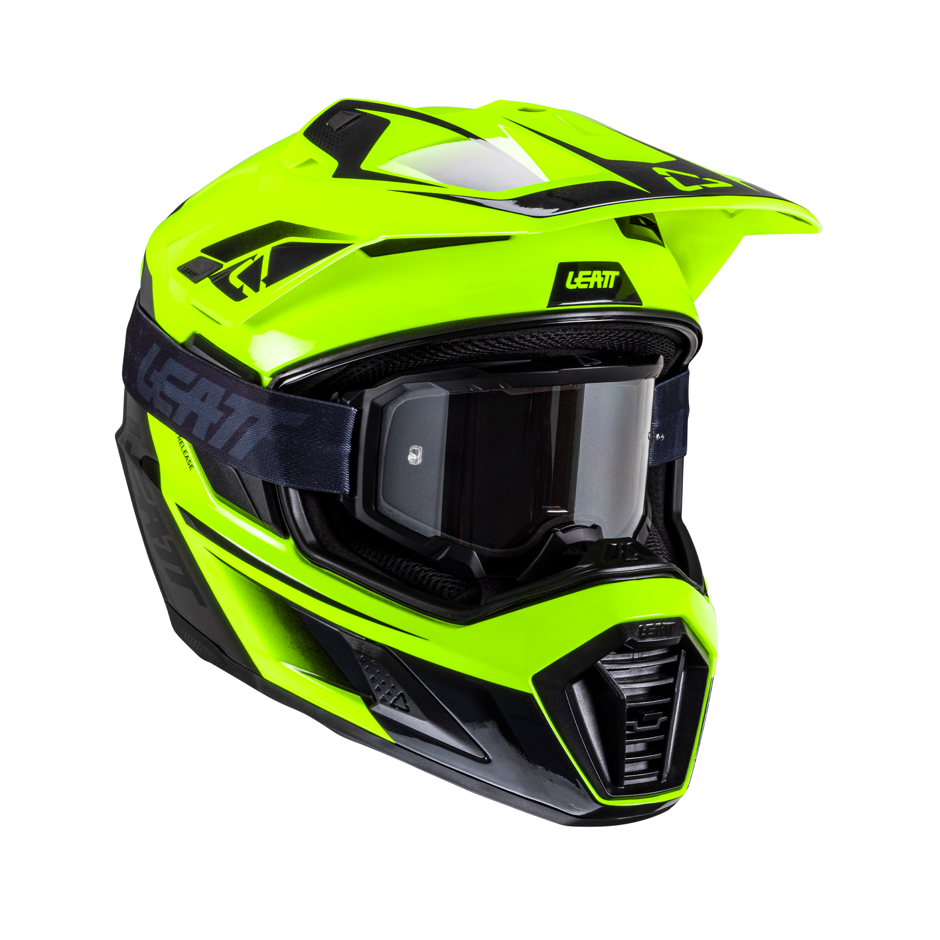 motorcycle helmet and goggles Leatt