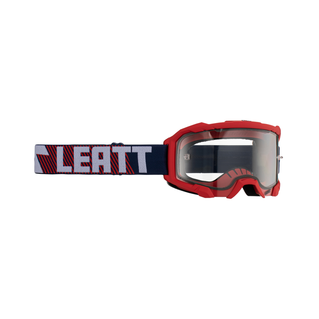LEATT 4.5 GOGGLES VELOCITY TEAR OFF BLACK WITH LIGHT GREY LENS MOTOCROSS MX NEW