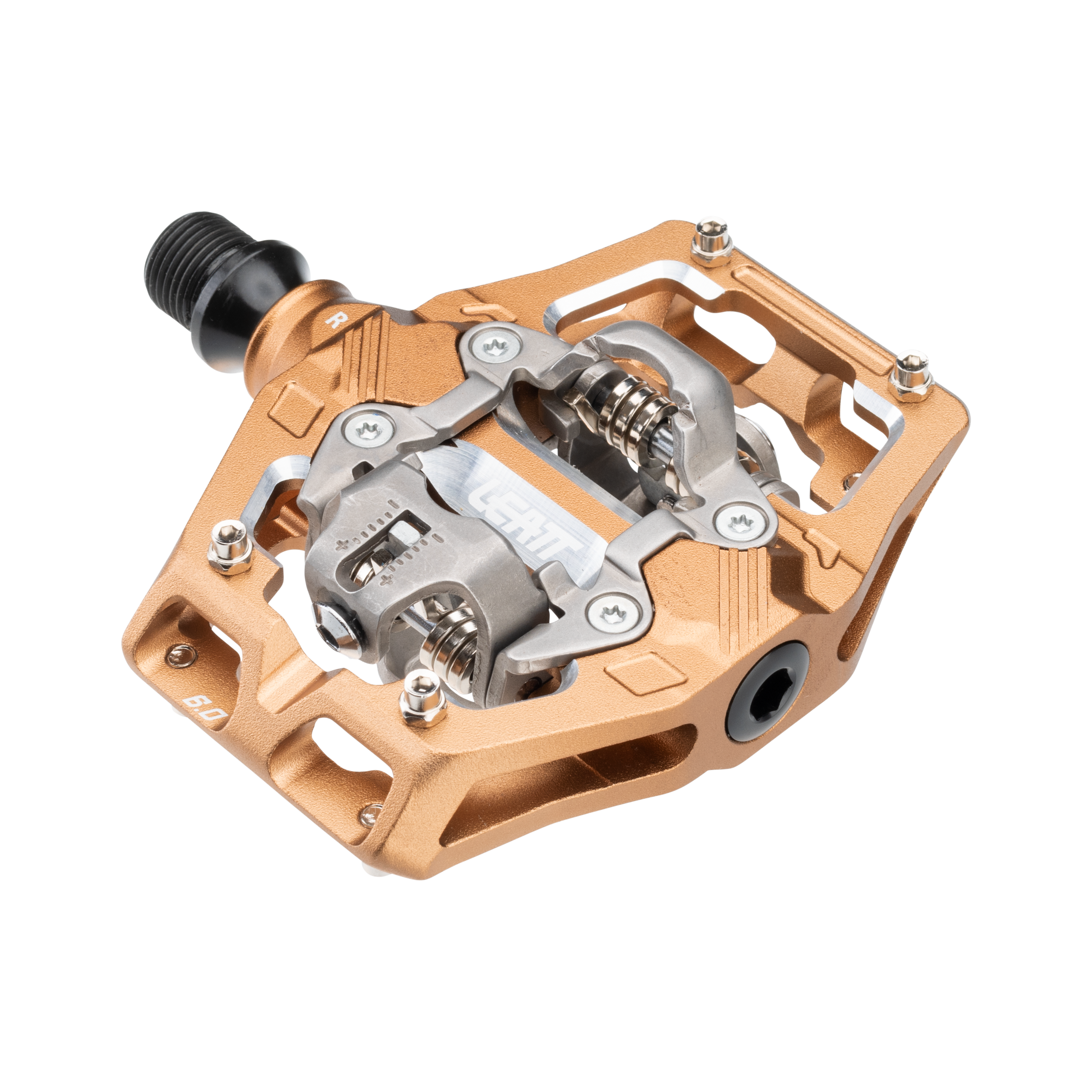 pedale all mountain Leatt AllMtn 6.0 Pedals Clip-in Frost Bronze 95x70mm