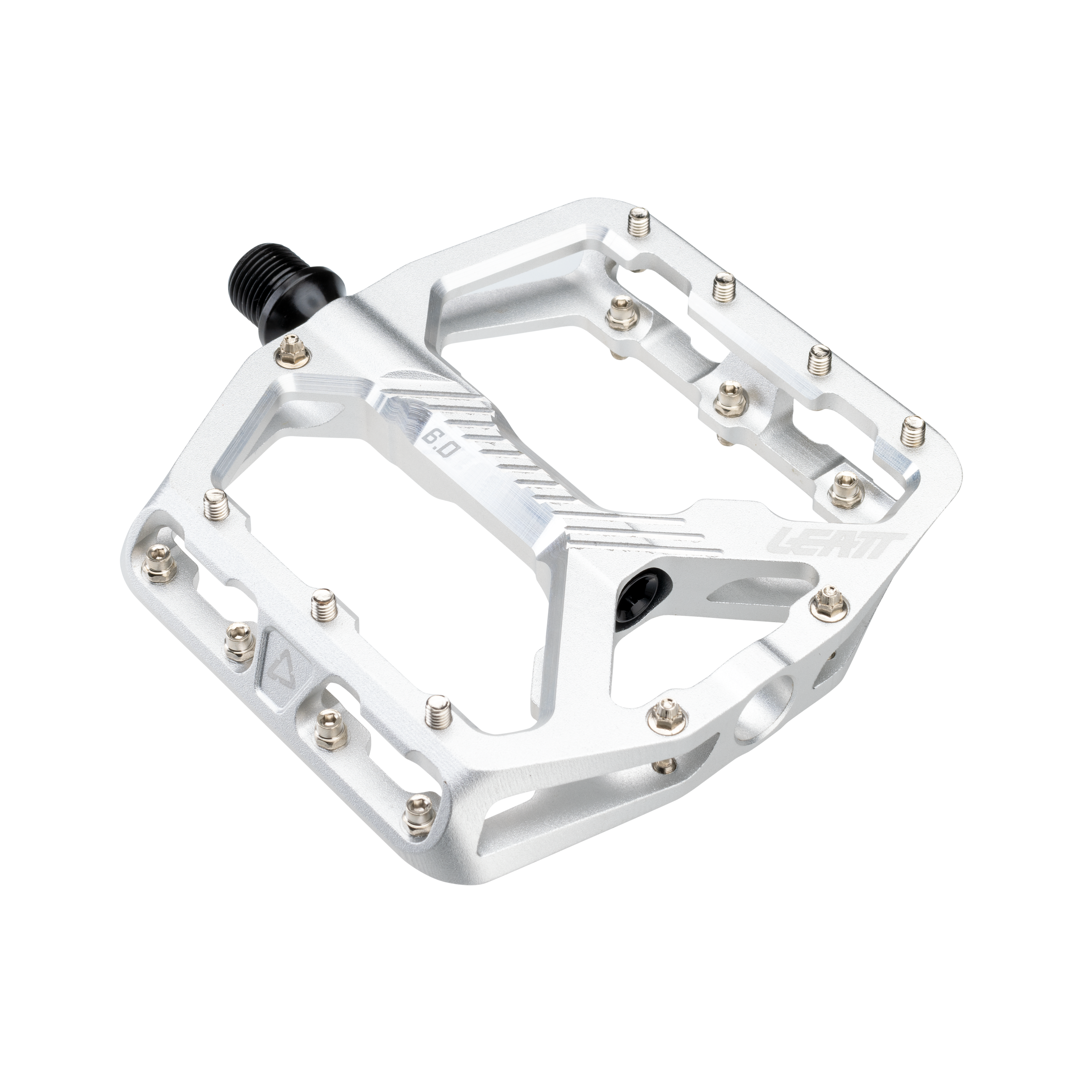 small flat pedals Leatt AllMtn 6.0 Flat Narrow Pedals Silver 114x100mm