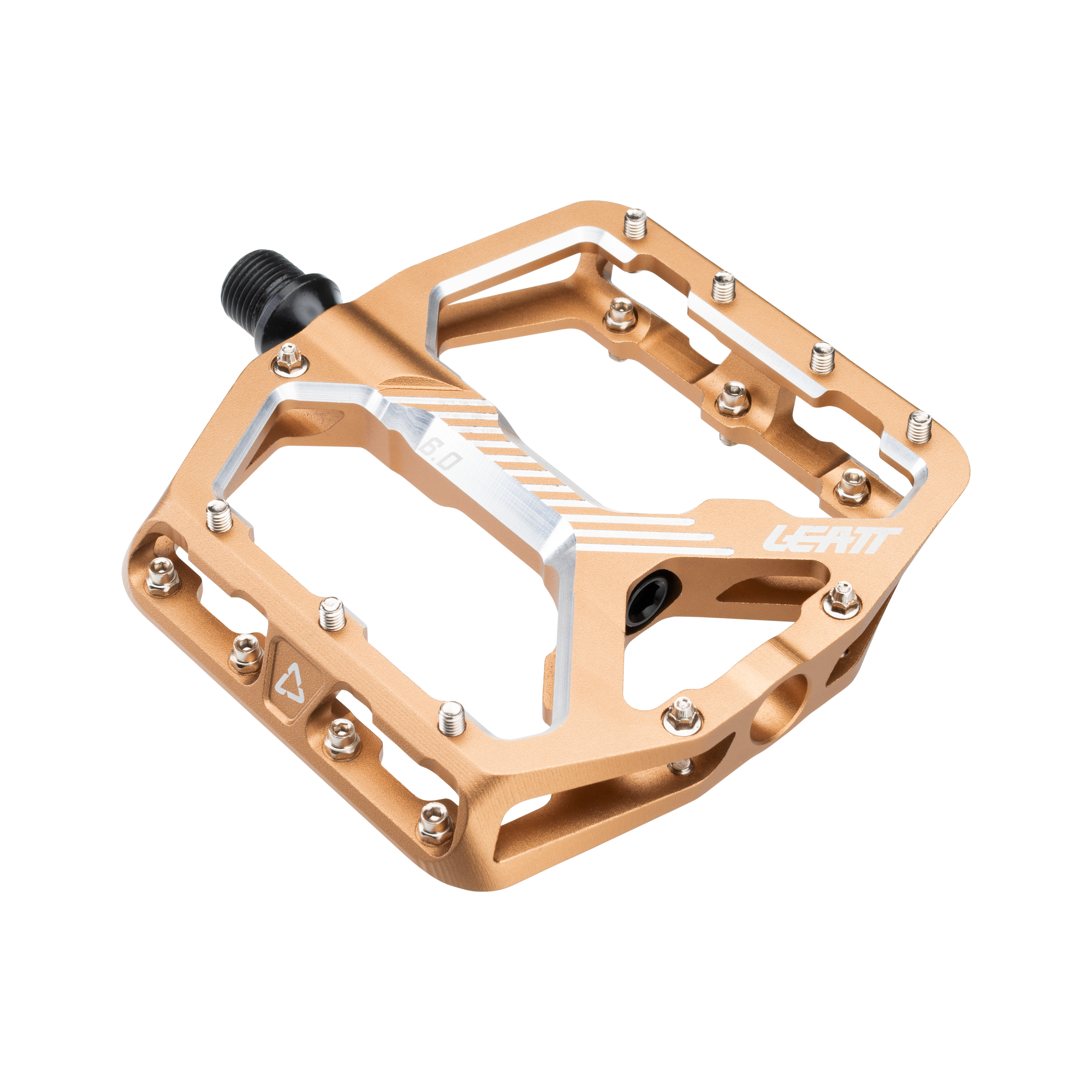 flat bicycle pedals Leatt AllMtn 6.0 Flat Narrow Pedals Frost Bronze 114x100mm