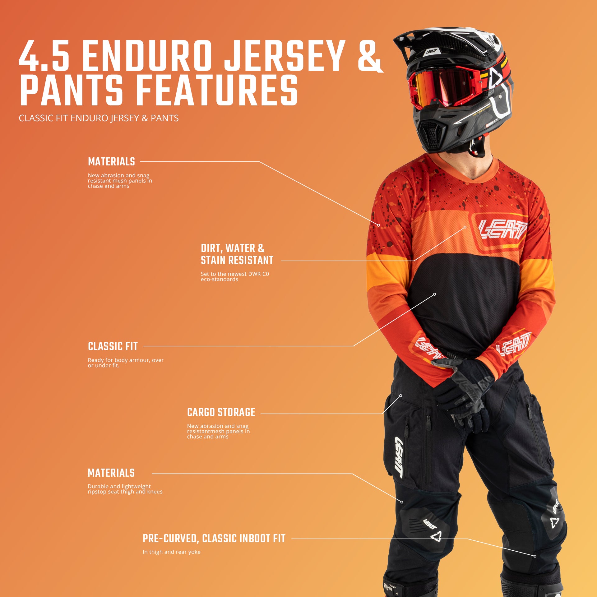 Leatt Pantaloni Moto 4.5 Hydradri: Impermeabili E Traspiranti, Leggeri Con Ventilazione, Unisex