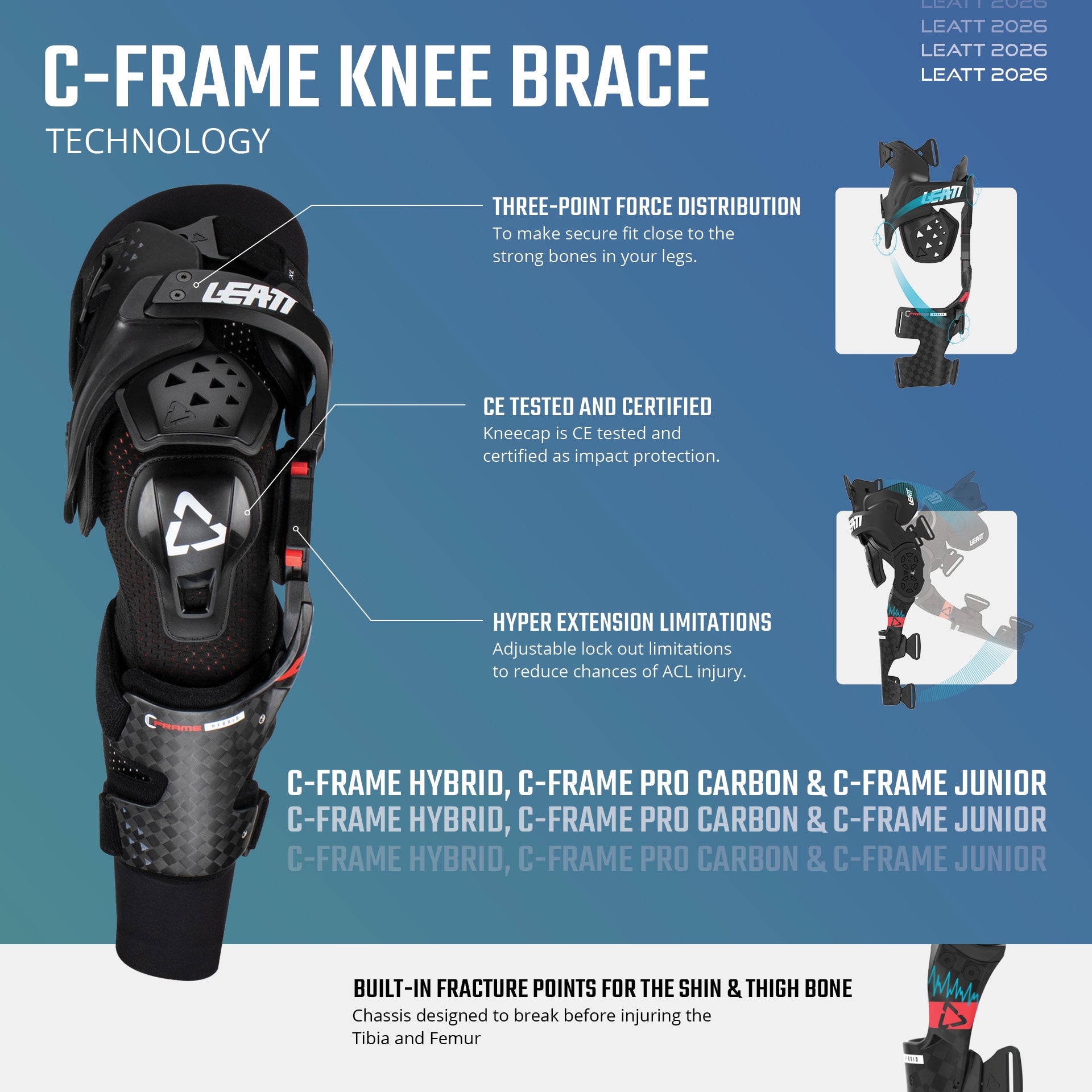 Knee Brace C-Frame Hybrid – Leatt USA