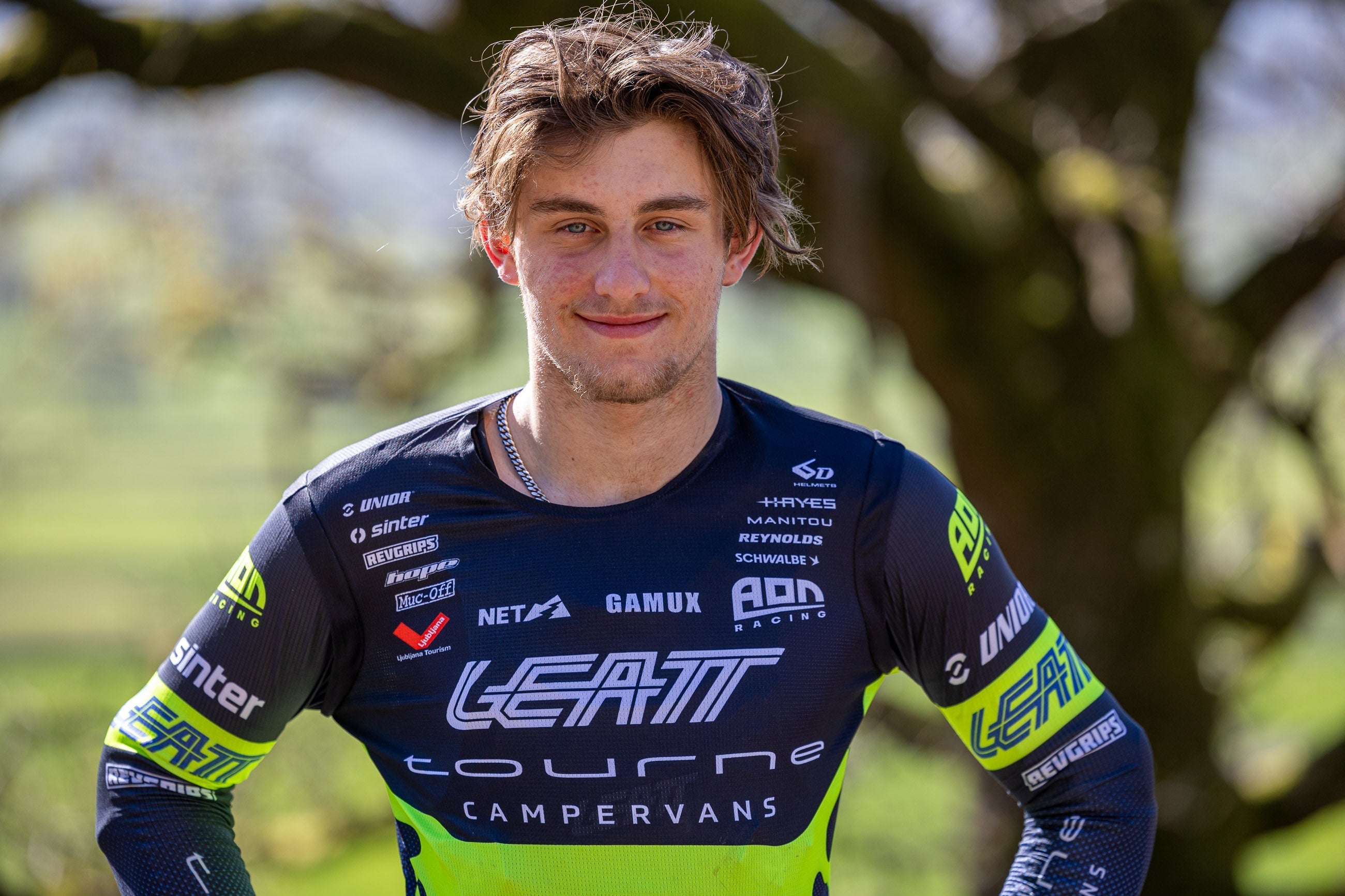 Stan Nisbet posing is sponsored gear