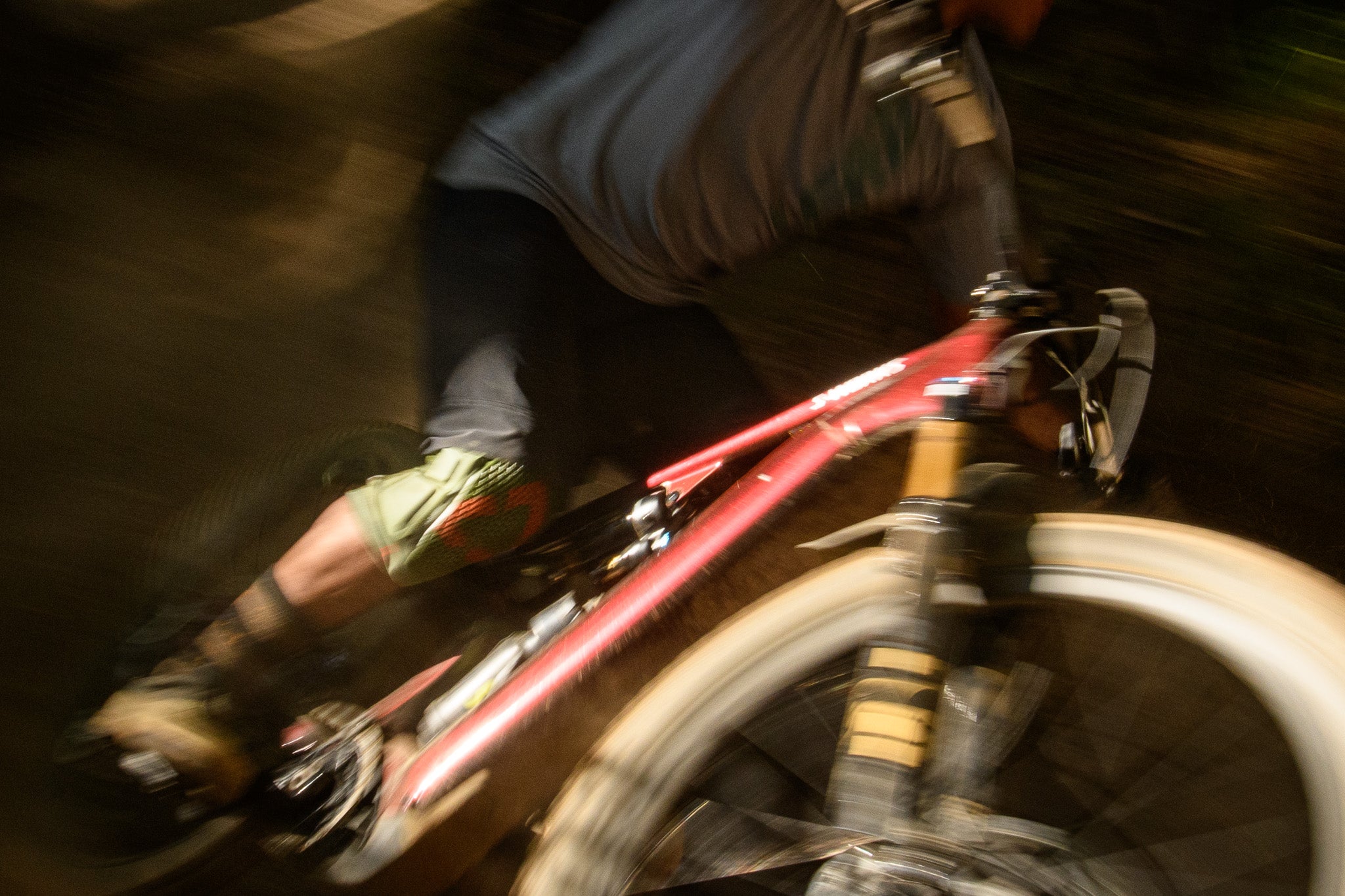 Person riding a bicycle