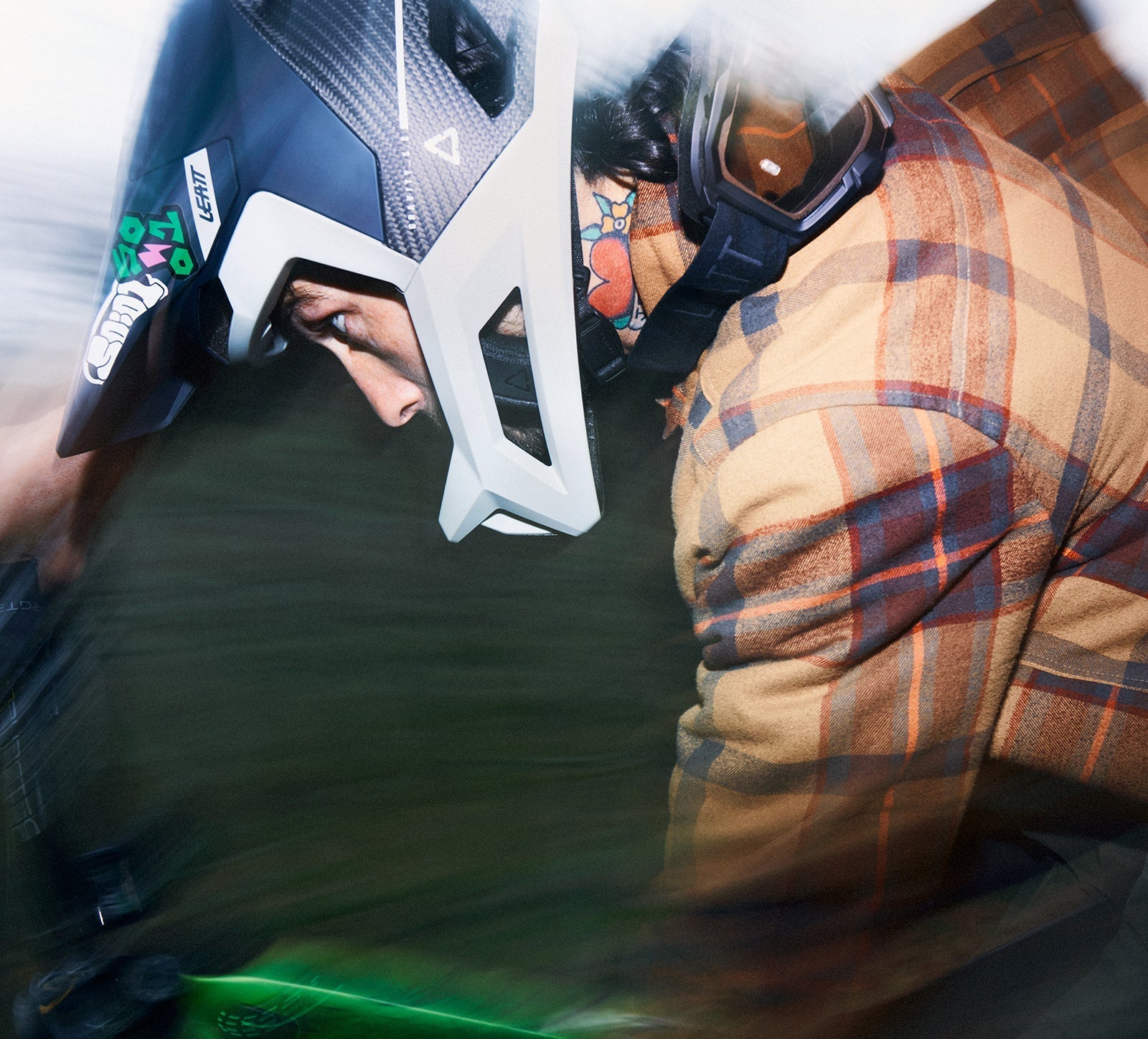Josh Bryceland in the gravity 5.0 helmet